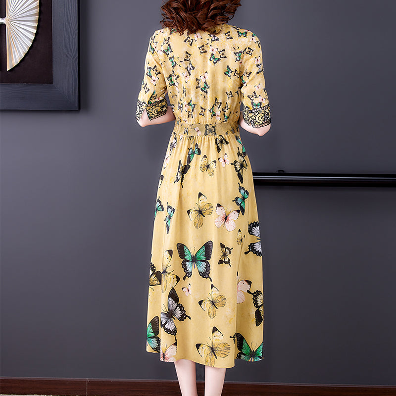 Summer V-neck Dresses, High-end, Luxury, Big-name Temperament, Age Reduction, Popular Skirts - Image 4