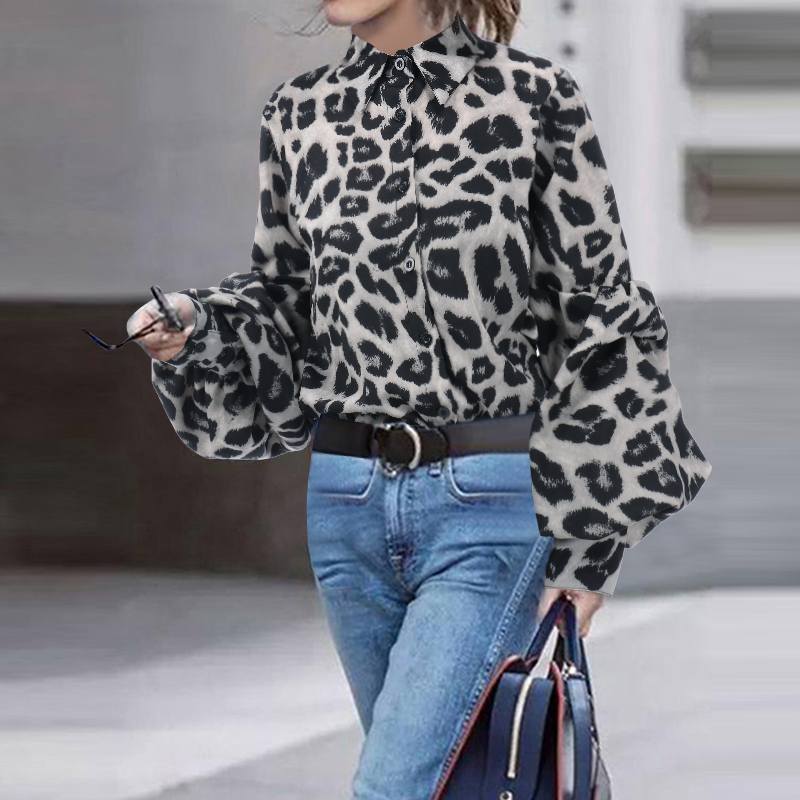 Women Sexy Leopard Print Tops - Image 2