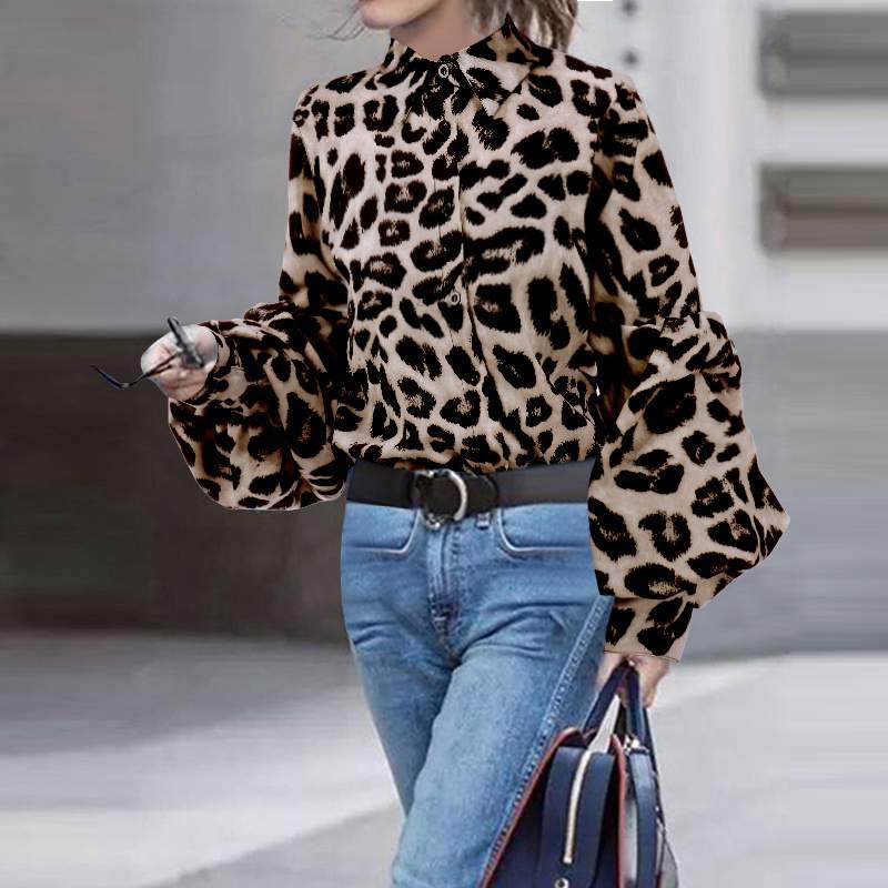 Women Sexy Leopard Print Tops - Image 3
