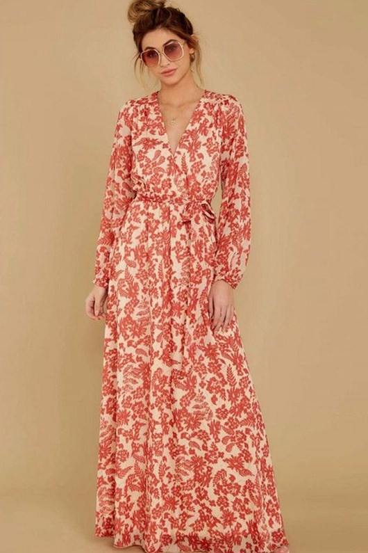 Elastic Sashes Pleated Vintage Dress Holiday Dresses - Image 3